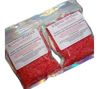 2x Scented Crystals - Perfume, Fruit, Sweet Scents - Large 80g - For use in Oil Burner or Wax Warmer -Less Messy Wax Melt Alternative (Strawberry)