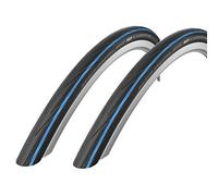 2x Schwalbe Lugano 700c x 25 Road Racing Bike Tyres - Blue