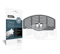 dipos I 2x Screen Protector matte compatible with DeLonghi Magnifica ESAM 3200.V stainless steel grate Flexible Glass 9H Display Protection