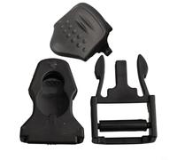 2x Scuba Fin Strap Buckles for Quick Release Black Plastic 2x | Fits open heel fins, compatibility, replaces old straps, snorkeling ready