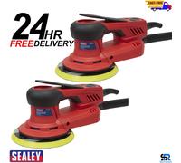2x Sealey DAS150PS Electric Palm orbital Sander Variable Speed 230V 350W 150mm