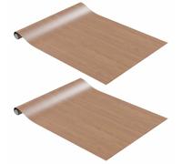 2x Self-adhesive Furniture Films Light Oak PVC Home Privacy Sticker vidaXL