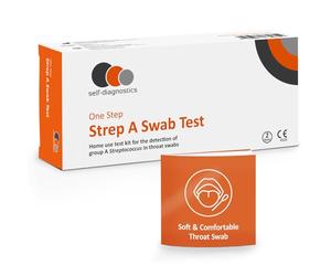 2X self-diagnostics Strep A Test - Rapid Strep Throat Test - Streptococcus Test Home Kit for the Detection of Group A Antigen - Promoting Domestic Well-Being for the Whole Family