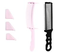 2x/set Hair Cutting Positioning Comb Set Hairdresser Comb Bar Comb Curved Positioning Comb for Various Hairstyles