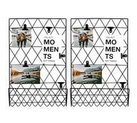2X Set Hama Memo Board Grid Wall Photo Wall Holder Metal Decor Grid