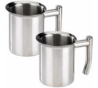 2x Set Milk Jug Stainless Steel Milk Jug Frothing Jug Barista Milk Foam