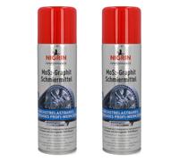 2X Set Nigrin Mos2 Graphite Spray Lubricant Hybrid Penetrating Oil Spray Cleaner