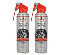 2x Set Nigrin Tire Care Tire Shine Spray Cleaner Protection Auto Tires Rubber