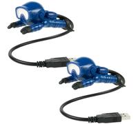 2x Set Speedlink USB Gooseneck LED Lamp Black Light For Notebook PC Laptop
