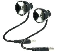 2x Set Speedlink USB Gooseneck LED Lamp Black Light For Notebook PC Laptop