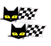 2X SEV MARCHAL Race Rally Le Mans 24 Hours Car Decal Vinyl Stickers 100x40mm