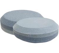 2X Sharpening Stone Hatchet Sharpener Puck Dual Grit 120# /180# Round Whetstone Tool Sharpener Set
