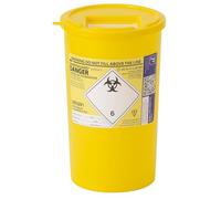 2X Sharpsguard Sharps Bin 5 Litre - Yellow (Multi Pack) | Safe Needle Disposal Container | Secure Clinical Waste Box with Lid | NHS Approved Sharps Disposal Unit