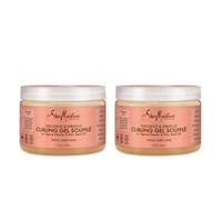 2x Shea Moisture Coconut & Hibiscus Curling Gel Souffle with Flax Seed oil 12oz