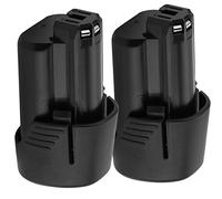 2X Shentec 10.8V 3000mAh Replacement Battery Compatible with Bosch BAT411 GBA12V30 BAT412 BAT413 BAT414, Lithium-Ion Battery