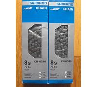 2x Shimano CN-HG40 6/7/8 Speed Bicycle Chain - Tourney - 116 Links