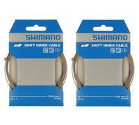 2x Shimano Stainless Shift Inner Cable 1.2 x2100mm Y60098911 Gear Wire Twin Pack