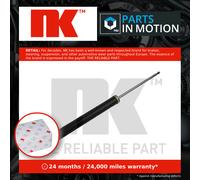 2x Shock Absorbers (Pair) fits FORD FUSION 1.4 Rear 10 to 12 Damper NK 1140374