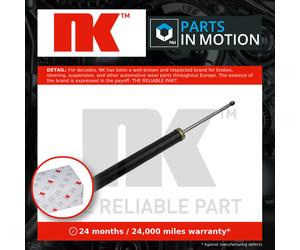 2x Shock Absorbers (Pair) fits PEUGEOT 307 3E, 3H 1.6D Rear 03 to 09 Damper NK