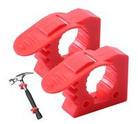 2X Shovel Mount Rubber Clamps Shovel Holder Clamp for Roof Rack Tool Fixing Clamp Quick Release Axe Holder Mount for 1.2 to 1.6 Inches Diameter Tool Handles