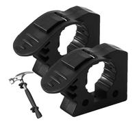 2X Shovel Mount Rubber Clamps Shovel Holder Clamp for Roof Rack Tool Fixing Clamp Quick Release Axe Holder Mount for 1.2 to 1.6 Inches Diameter Tool Handles