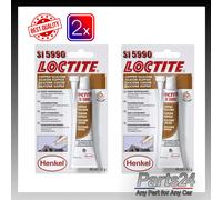 2x SI 5990 Copper Silicone Sealant - 40ml - Oil Resistant - Loctite 1716588