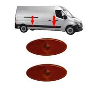 2X Side Door Panel Moulding Indicator Lens For RENAULT Master III KR 403 X2