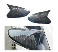 2X Side Wing Mirror Cover Caps Compatible For Hyundai Accent Solaris I 2012-2017 / 1st Generation 2010-2014 Rearview Mirror Cover Add On(Carbon with light)
