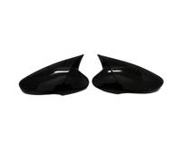 2X Side Wing Mirror Cover Caps Compatible For Hyundai Accent Solaris I 2012-2017 / 1st Generation 2010-2014 Rearview Mirror Cover Add On(Black with light)