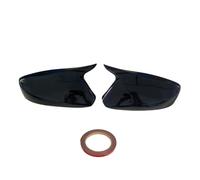 2X Side Wing Mirror Cover Caps Compatible For Hyundai Accent Solaris I 2012-2017 / 1st Generation 2010-2014 Rearview Mirror Cover Add On(Black without light)