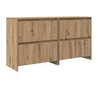 2x Sideboards Chipboard Storage Side Book Console Cabinet Multi Colours vidaXL