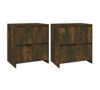 2x Sideboards Chipboard Storage Side Book Console Cabinet Multi Colours vidaXL