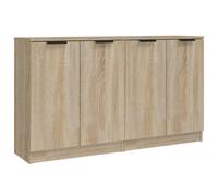 2x Sideboards Engineered Wood Storage Cabinet Cupboard Multi Colours vidaXL