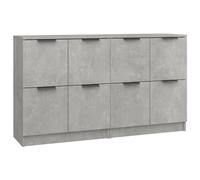 vidaXL Sideboards 2 pcs Concrete Grey 60x30x70 cm Engineered Wood