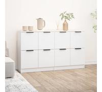 Modern 2X Sideboards Storage Cabinet Home Storage Shelf Organiser Unit vidaXL
