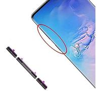 2X Sidekeys Side Buttons Power On Off Volume Up Down Key Mute Replacement Compatible With Samsung Galaxy S10/S10 Plus Black