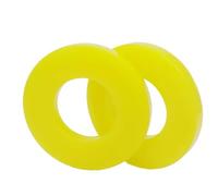 2X Silencer Pad Rubber Bushing Dampers Universal Front Strut Tower Mount Suspension Shock-Absorbing o-ring(Yellow)