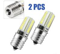 2x Silica Gel E17 LED Bulb 4W Heat Resistant Oven Light | Dimmable feature, 6000K daylight white, fits E17 socket, microwave oven use, energy efficient