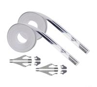 2X Silver Vinyl Pinstripe Tape Decal Stickers For Car Scratch | Anti UV vinyl material provides durability Flexible for curved surfaces Easy install Suitable for cars motorcycles boats