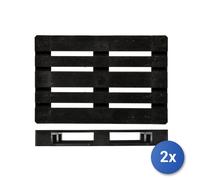 2X Simplybox Plastic Work Board Bench Tray, Black, 20X30X4Cm