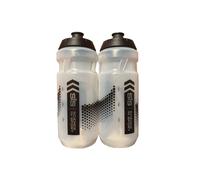 2x SiS Wide Mouth Clear Drinks Bottles For Cycling & All Endurance Sports 600ml