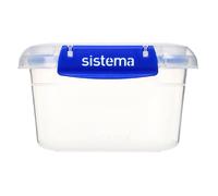 2x Sistema Klip It Plus Rectangular Food Storage Box 400ml ? 13.4oz Pk3