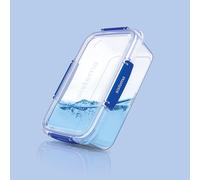 2x Sistema Rectangular Klip It Plus Food Storage Containers 2.2Ltr 74.3oz