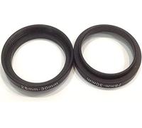 2x Size 28-30mm Digital Camera Lens Step Up Rings Screw Adapter D-SLR Video Connect-or Black Color 28mm To 30mm Filter Circle Diameters Holder Film Connector 28-30 Focus Photography Parts Accessories