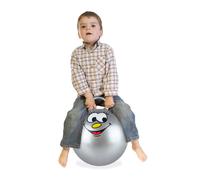 Relaxdays 2x jumping ball for kids, grey