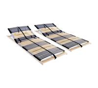 2x Slatted Bed Bases 7 Zones Adjustable Multi Sizes 28 slats/42 slats vidaXL