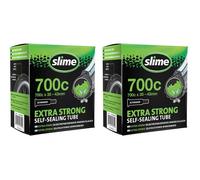 2x Slime Smart Self-Sealing Bicycle Gravel Inner Tube 700 x 35-43c | Schrader