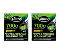 2x Slime Smart Self-Sealing Bicycle Gravel / Road Inner Tube 700 x 35-43c Presta