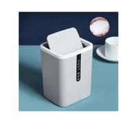 2X Small Waste Bin Desktop Garbage Basket Home Table Plastic Office Supplies Trash Can Dustbin Sundries Box