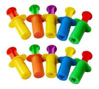 2X Smart Dough Tools Kit,Playdough Sets,Plasticine Squeeze Set Color Clay Toys for Children,Smart Dough Extruders Set,Creative Plasticine Squeeze Syringe Set,Pack with Tools Accessories Birthday Gift